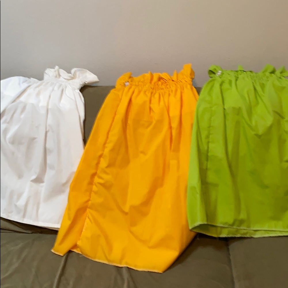 Strapless Hawaiian tops. Lot of 3